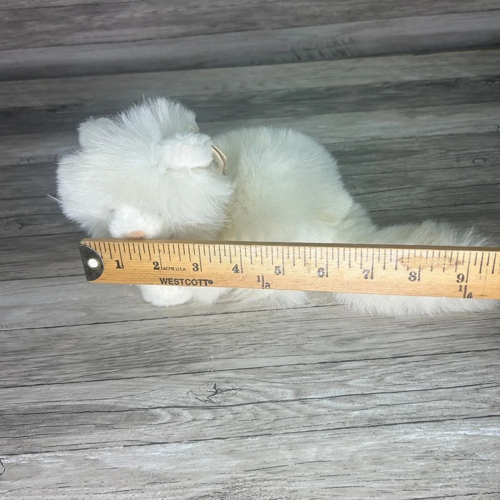 Russ Caress Cat Persian Nikki Realistic Plush‎ Toy Vintage  White Kitty